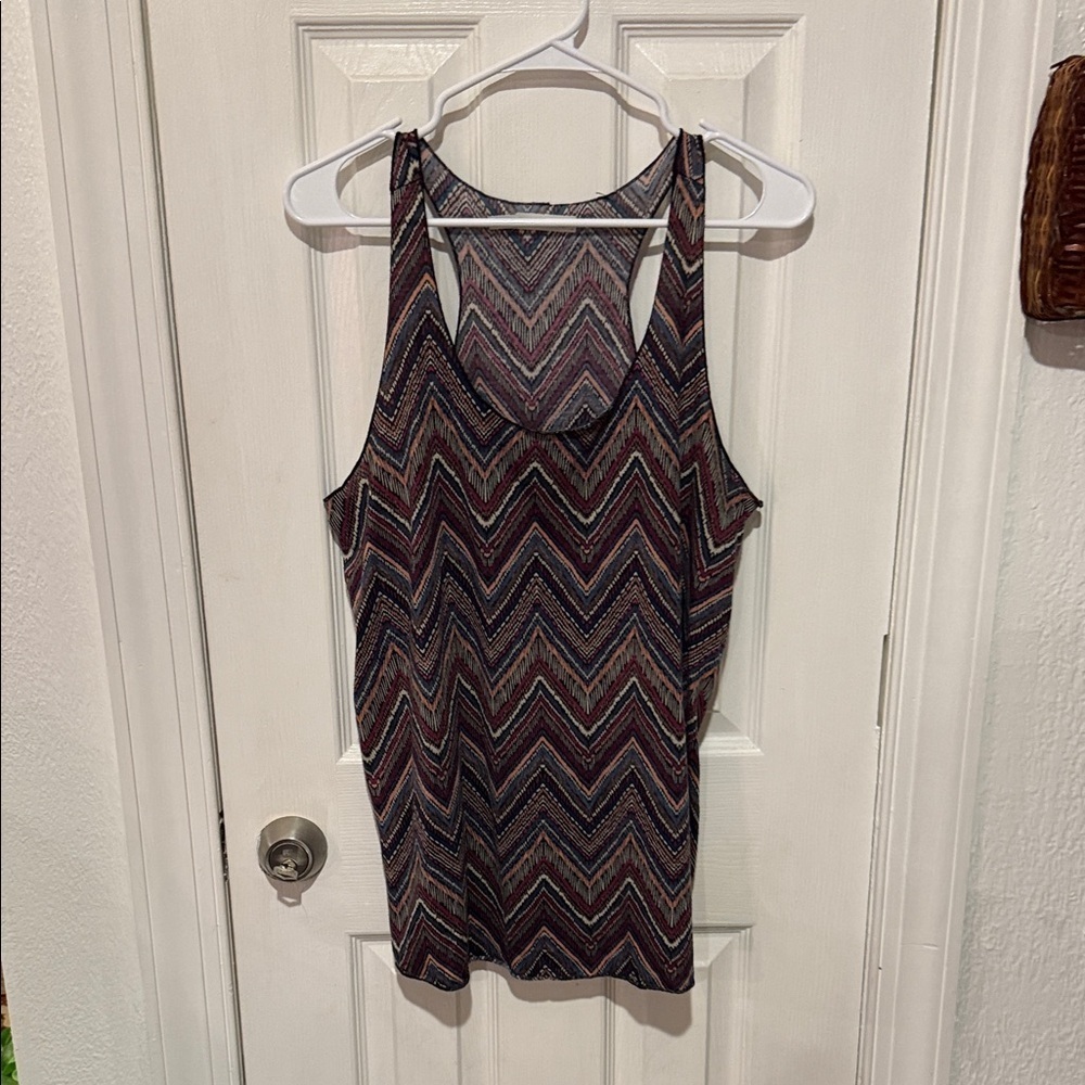 Maurices Multicolor Chevron Tank Top